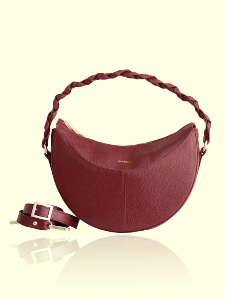 Sophie Leather Shoulder Bag Cherry Red Tucan Boutique — free download